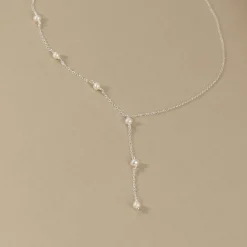 YASMIN PEARL SILVER NECKLACE