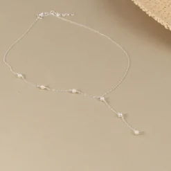 YASMIN PEARL SILVER NECKLACE