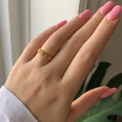 Ydun ring | 18 karat forgyldt 925 sterlingsølv |  Sisi Copenhagen