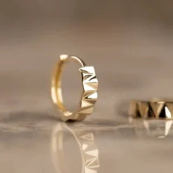 ZIGGY SOLID GOLD CREOL EARRING