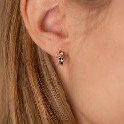 ZIGGY SOLID GOLD CREOL EARRING