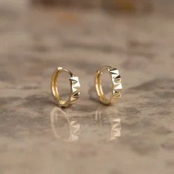 ZIGGY SOLID GOLD CREOL EARRING